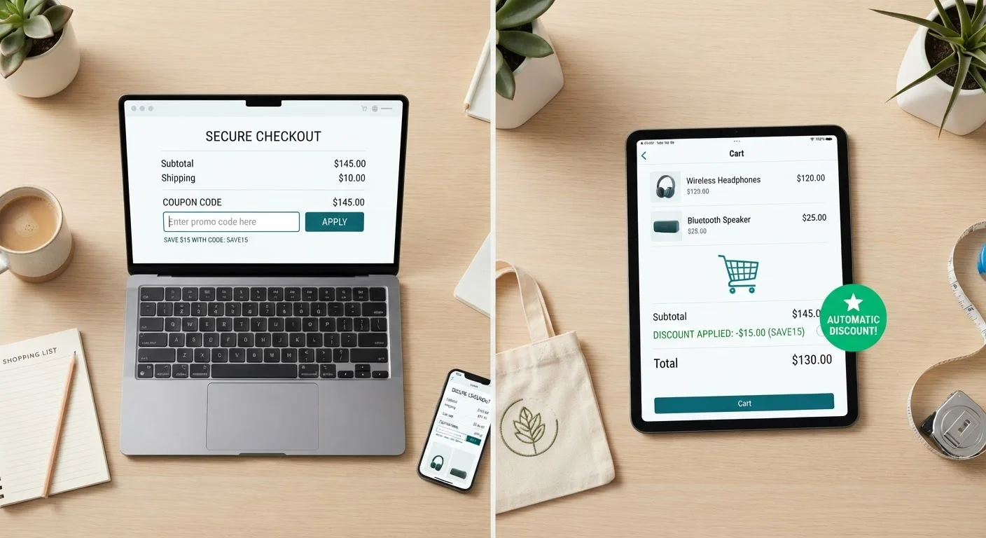 Coupon Codes vs. Automatic Discounts: Which Actually Saves You More?