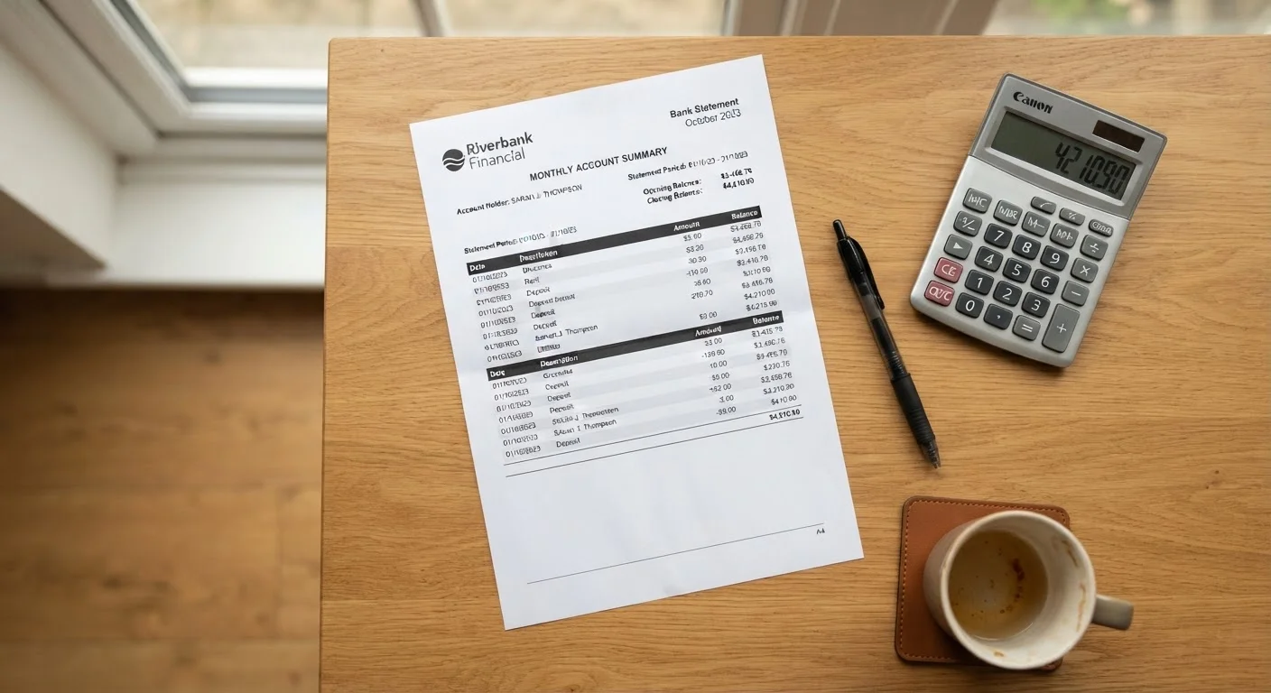 Reading a Bank Statement Without Getting Lost in the Details