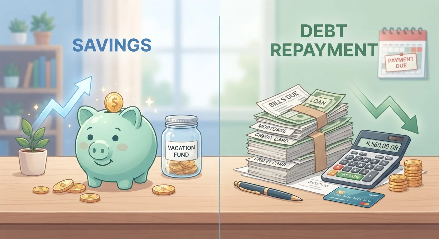 Should You Pay Off Debt or Build Savings First?