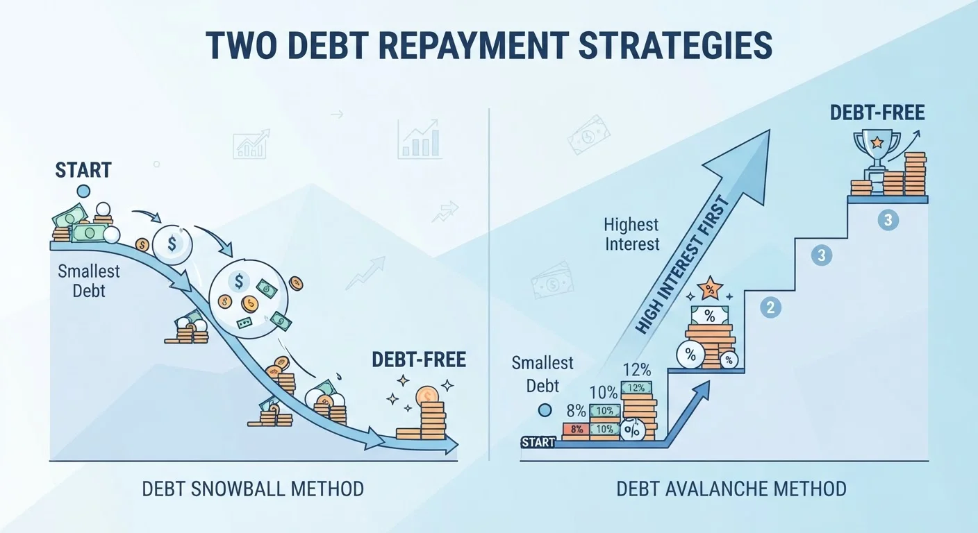 The Debt Avalanche and Debt Snowball Methods Explained