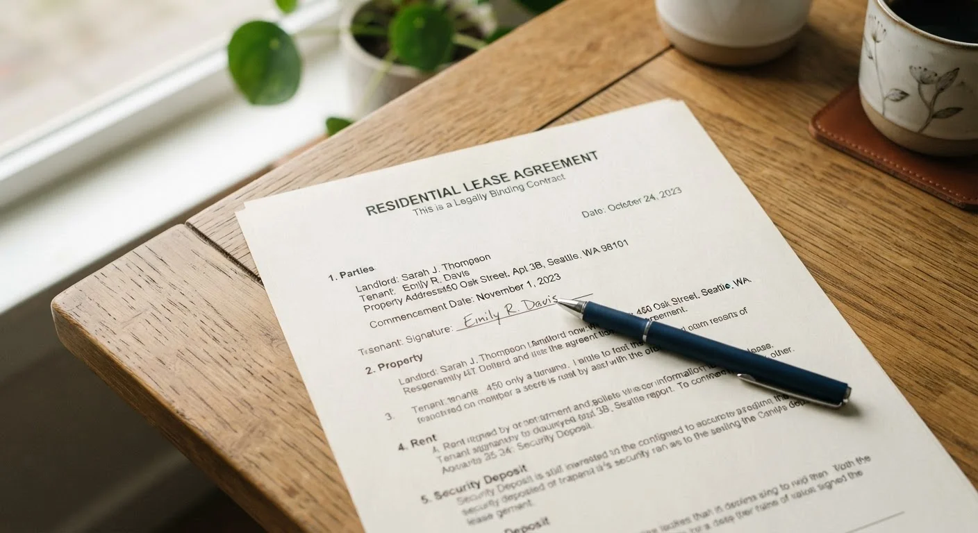 What a Lease Agreement Actually Says — and What It Means for You